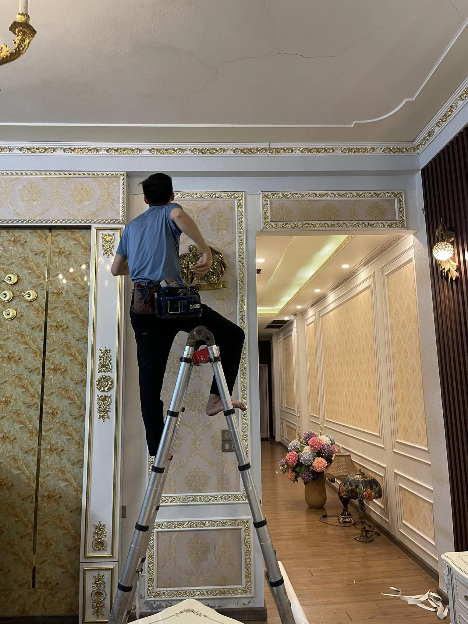 Kỹ thuật Rubyqueen thi công trần nhựa nano Bắc Ninh